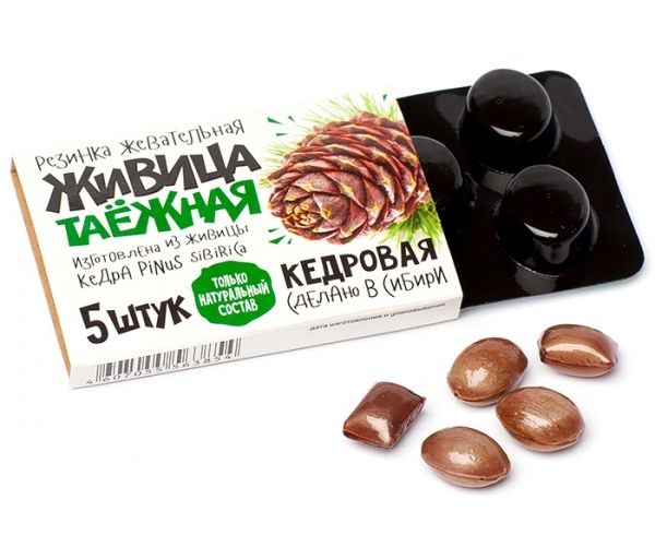 Изображение товара Живица таежная резинка жевательная (кедровая) №5 Живица таежная резинка жевательная (кедровая) №5 фотография