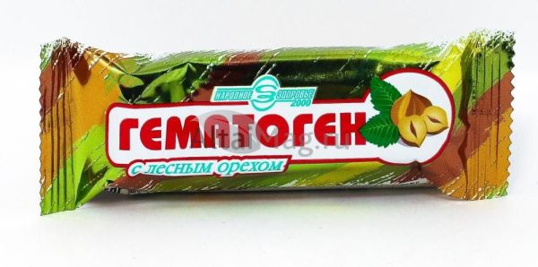 Изображение товара Гематоген народный с лесным орехом 40г Гематоген народный с лесным орехом 40г фотография